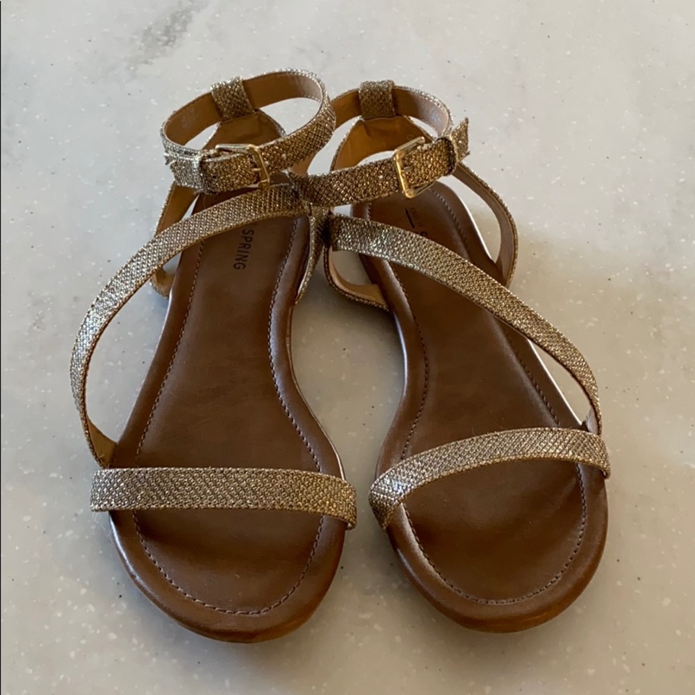 Gold sandals